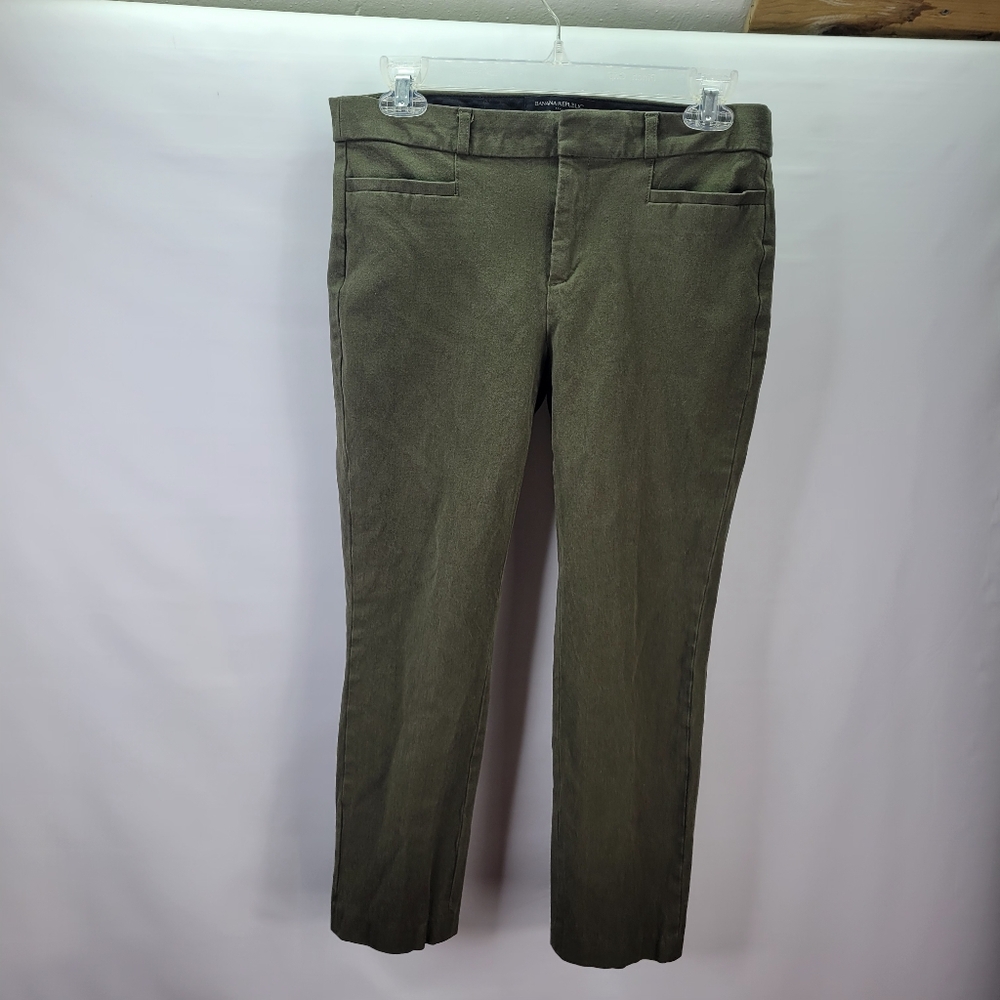 Banana Republic Factory Sloan Curvy Pant Ivy Green Size 6 Ankle Length